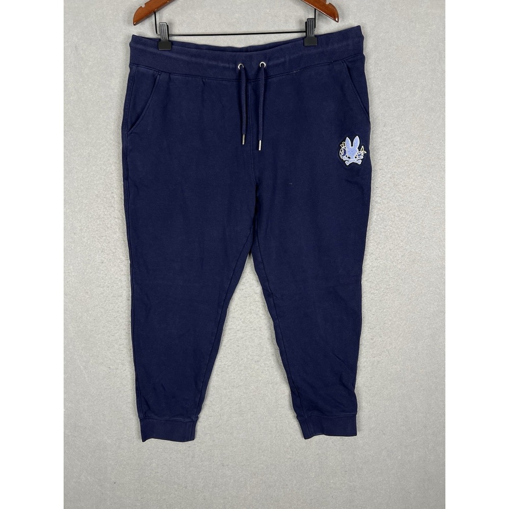Psycho Bunny Auguste Floral Patch Jogger, Style# FL25-MB0800015 Size XXL Blue